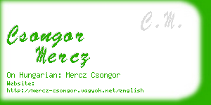 csongor mercz business card